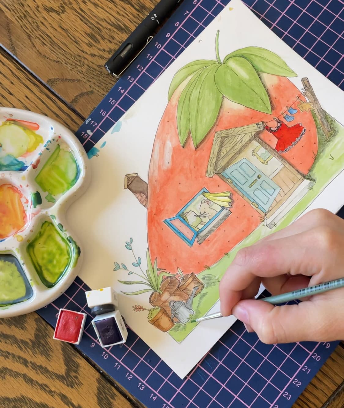 Willowbrook Wood illustration collage