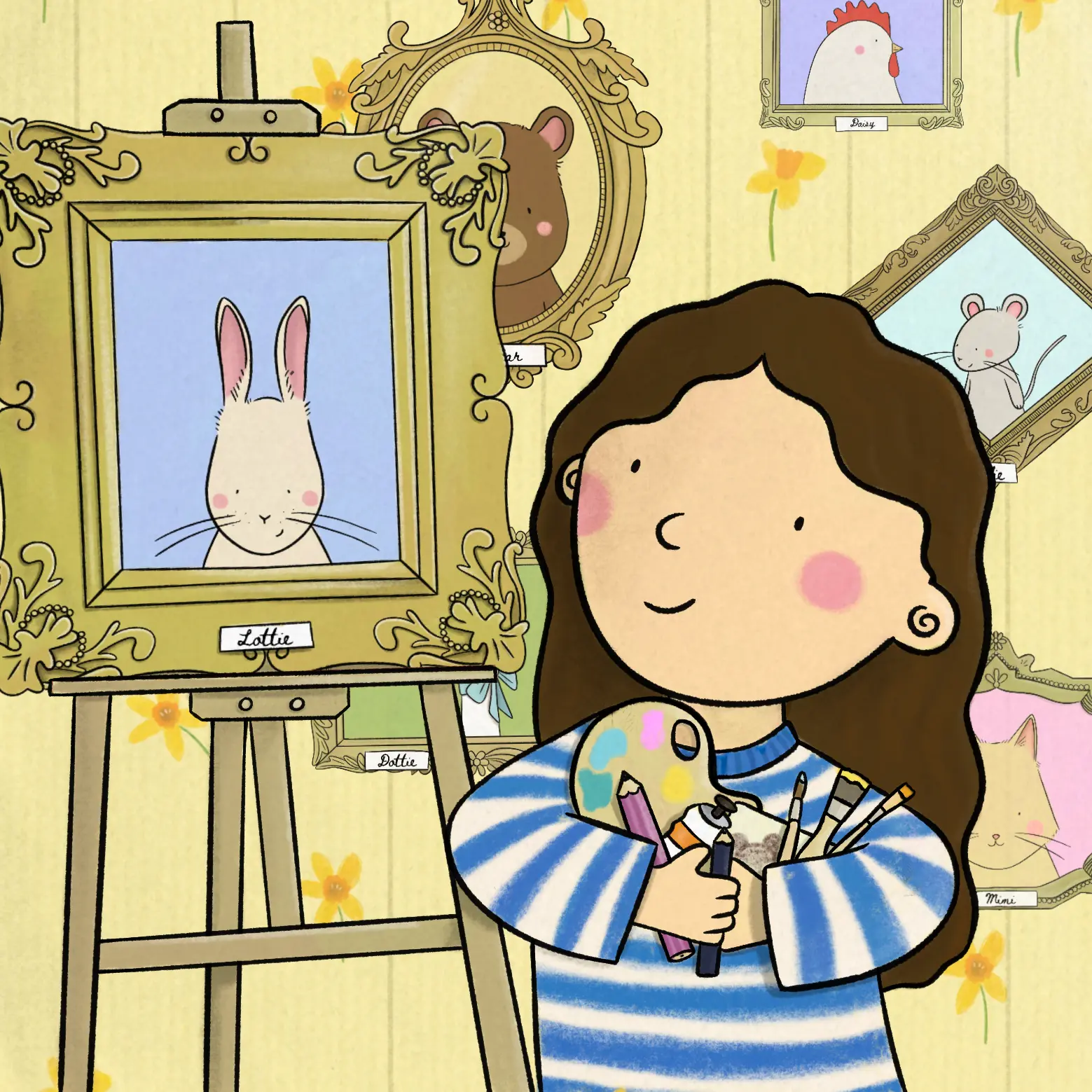 Illustrated headshot of Mick