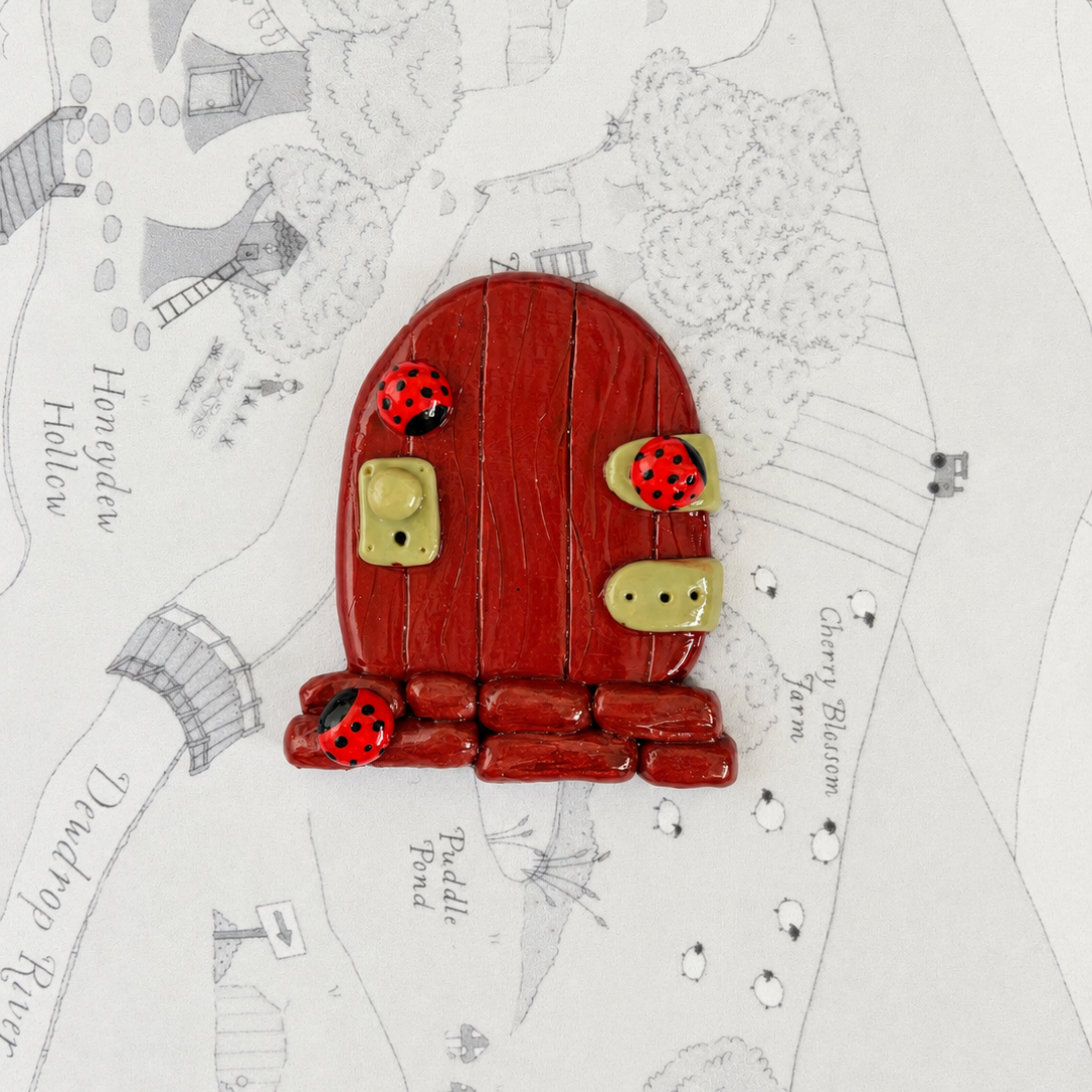 Ladybug Fairy Door - Image 1